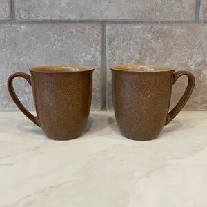 Denby Pottery Cinnamon Mugs - Set of 2